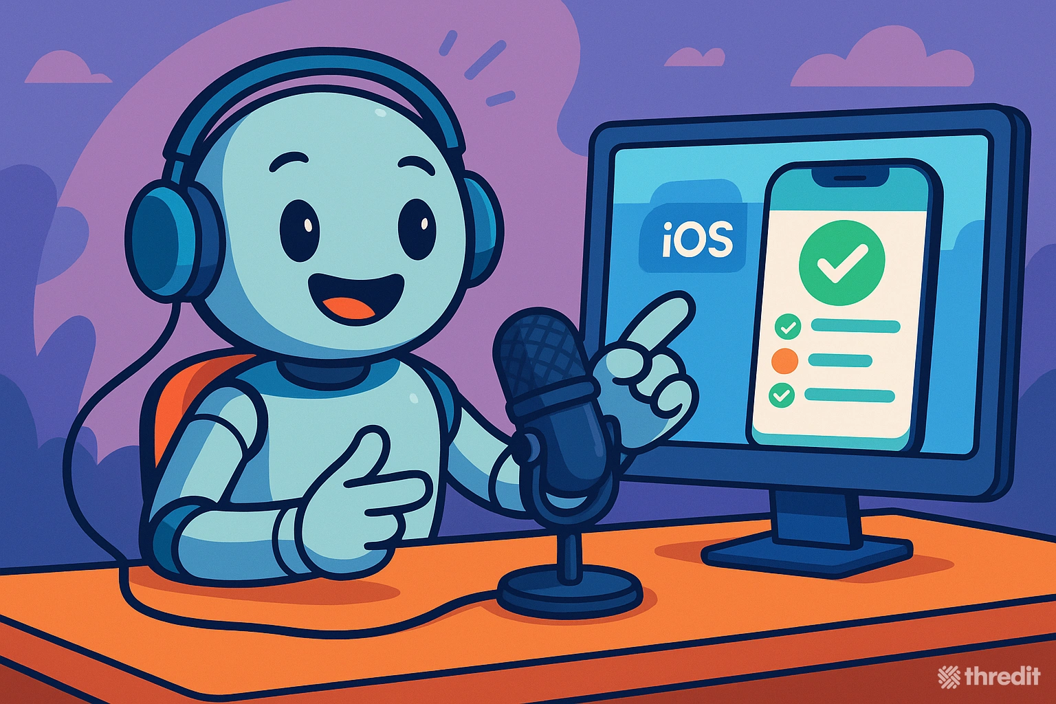 Robot testing an iOS application